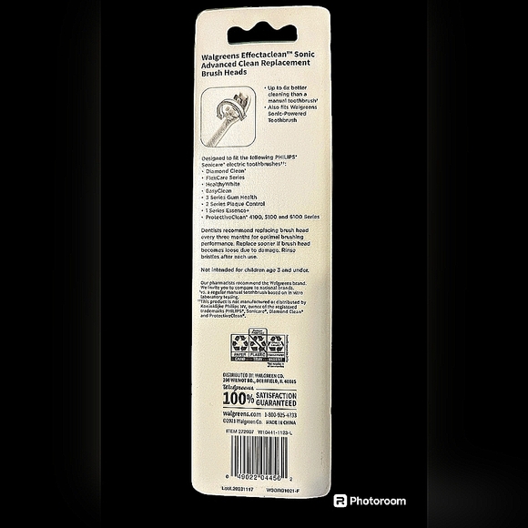 3-Pack fits Sonic Advanced Clean Replacement Heads-SEALED Walgreens Brand - Picture 3 of 3